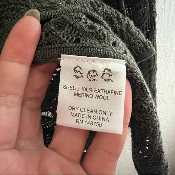 NWT Sea Nelle Pointelle Knit Wool Cardigan XS - Picture 12 of 14
